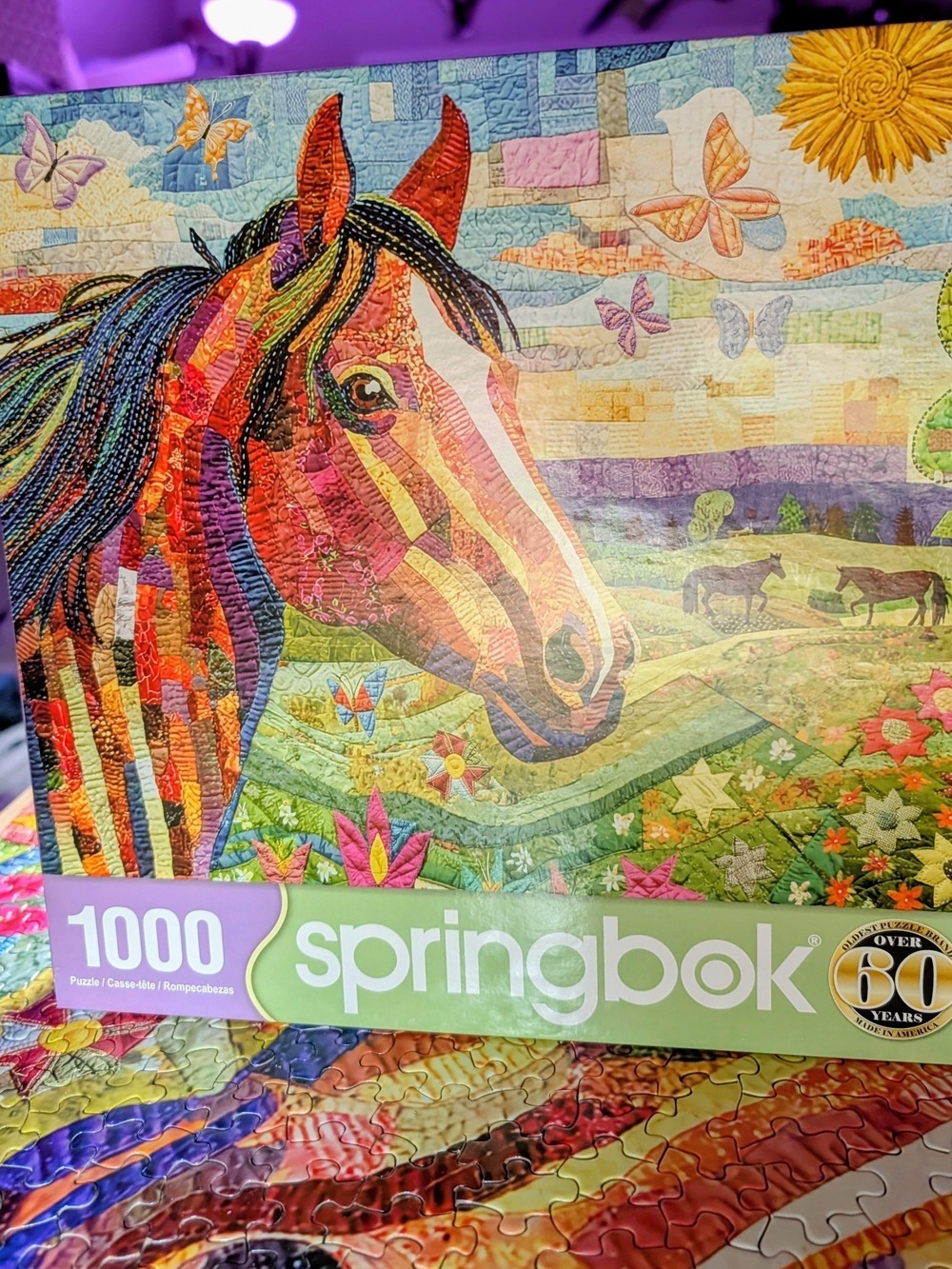 Springbok 1000-Piece Colorful Horse Jigsaw Puzzle